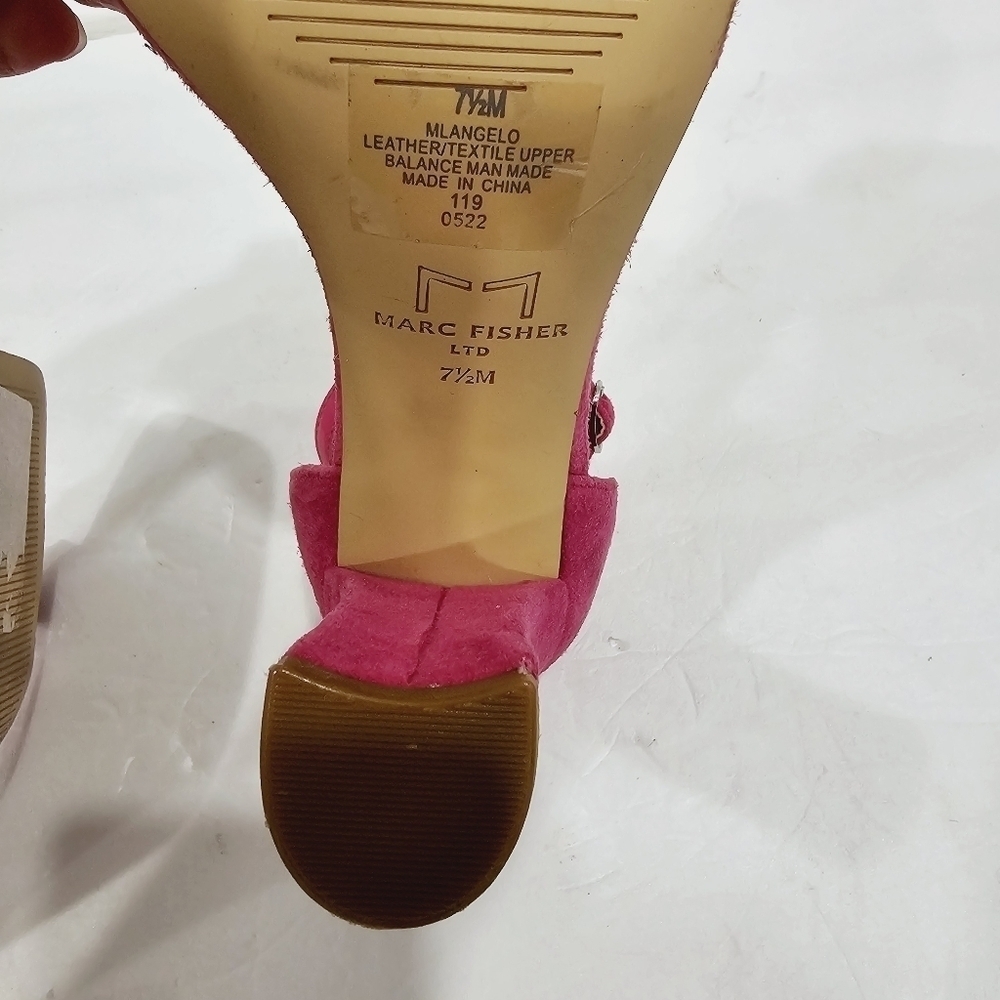 NEW Marc Fisher LTD Angelo Pink Sandals - Picture 6 of 6